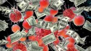 cellules cancéreuses et billets de banque