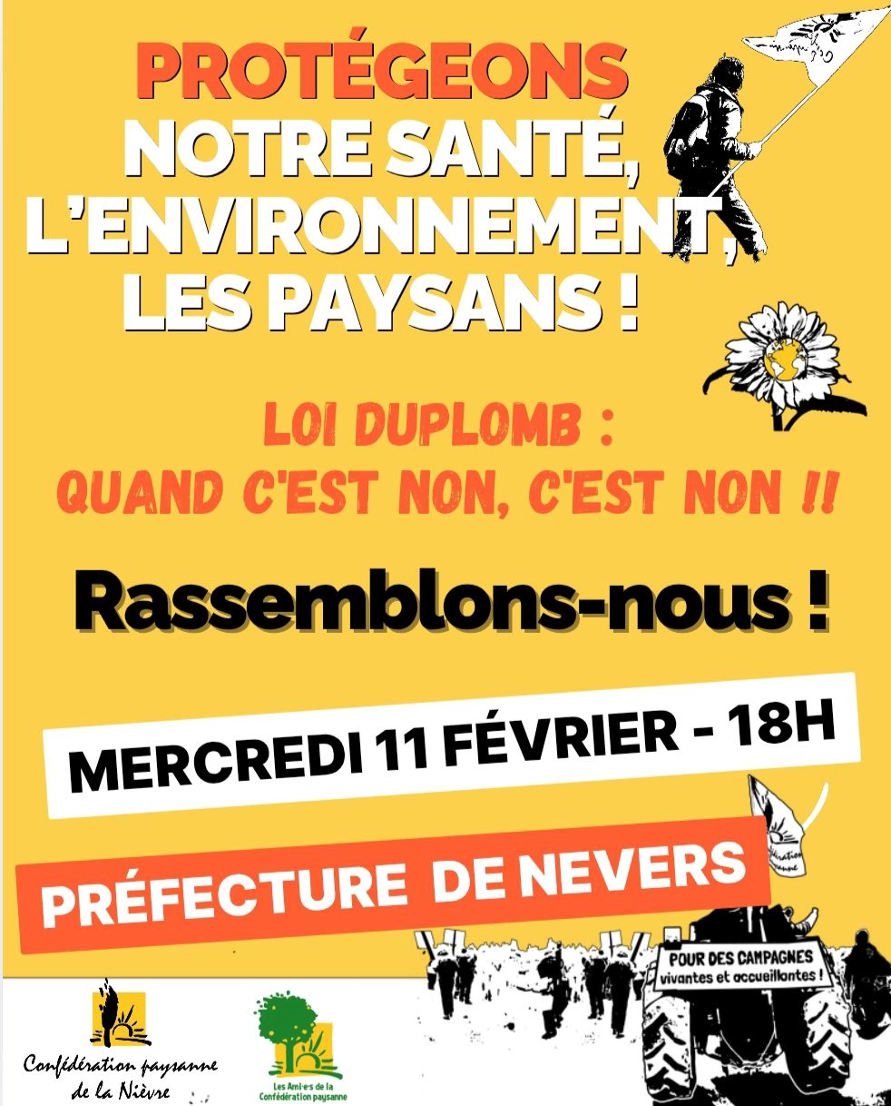 Manifestation contre la loi Duplomb