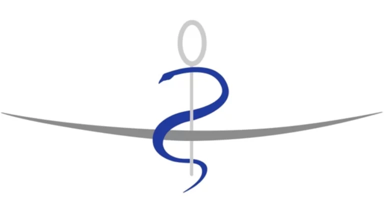 logo ordre médecins : caducée stylisé