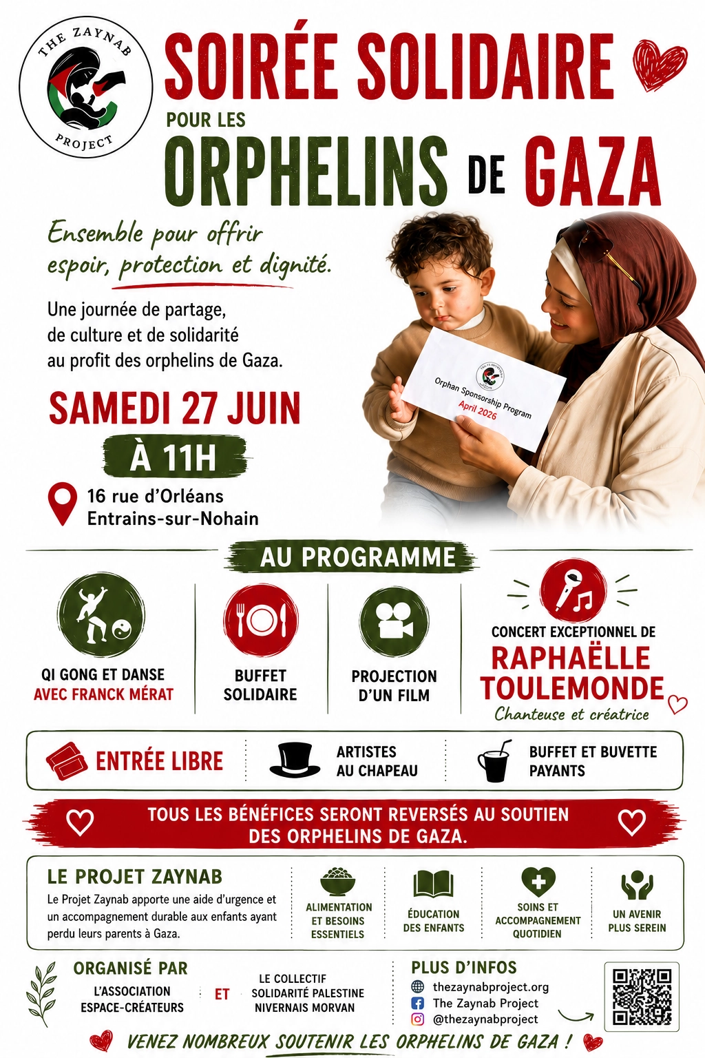 Journée solidaire pour les orphelins de Gaza